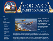 Tablet Screenshot of goddardcadetsquadron.com